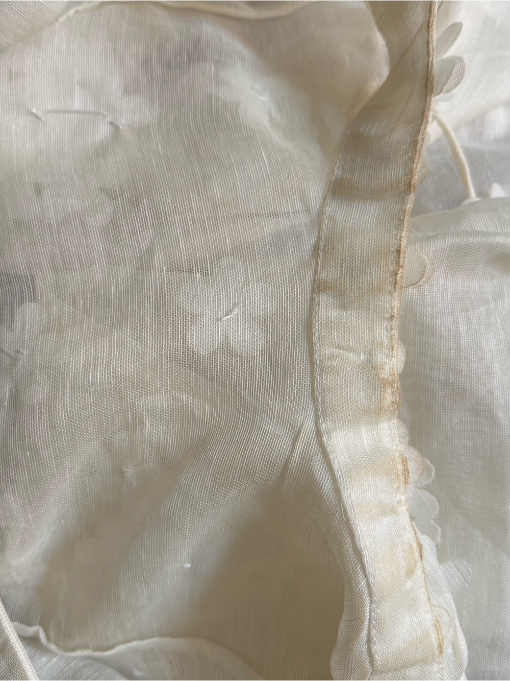 Zimmermann White Floral Lace Mini Dress - Picture 5 of 6
